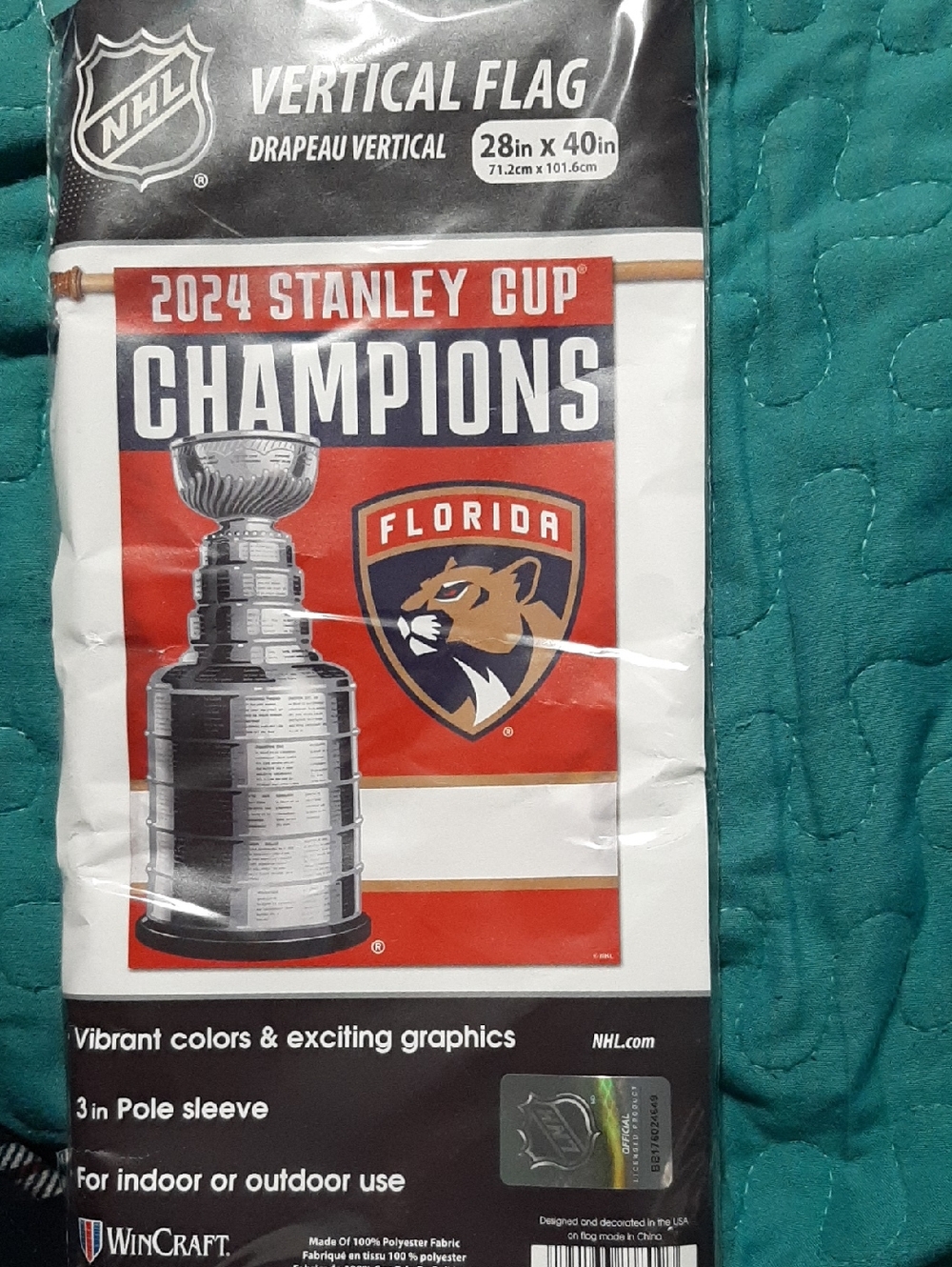Florida Panthers WinCraft 2024 Stanley Cup Champions 28" x 40" One-Sided